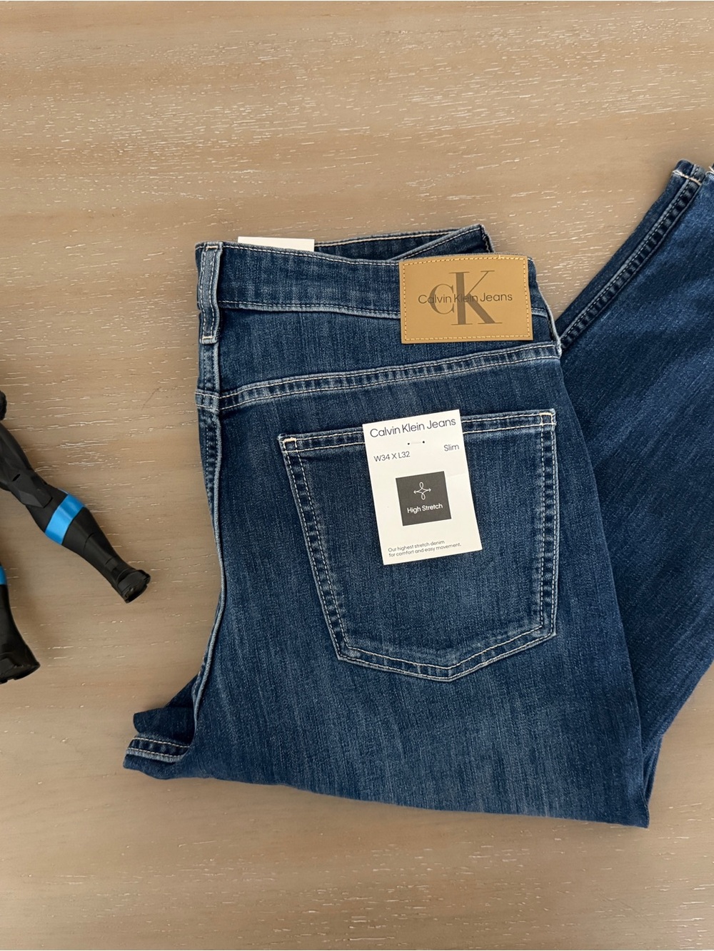 Calvin Klein Jeans Skinny High-Stretch Dark Indigo Blue Jeans